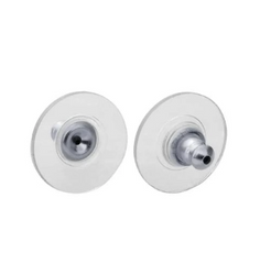 11.5mm Plastic Pad with Sterling Silver Earring Backs