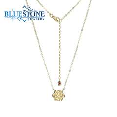 14KYG Plated Eternal Knot Necklace - 20"