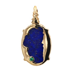 Large Sterling Silver with 14 Karat Yellow Gold Vermeil (plated) Lake