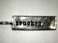 "truckee" Stamped Sterling Silver Pendant