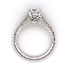 18 Karat White Gold Engagement Ring