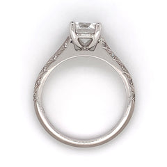 18 Karat White Gold Engagement Ring