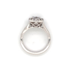 14 Karat White Gold Engagement Ring