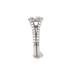 14 Karat White Gold Engagement Ring
