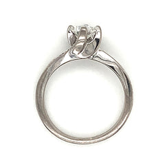 18 Karat White Gold Engagement Ring