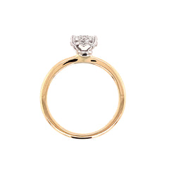 14 Karat Yellow Gold Diamond Engagement Ring