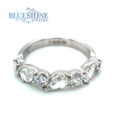 14kt White Gold Diamond Ring- Size 6.5