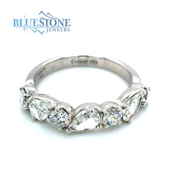14kt White Gold Diamond Ring- Size 6.5