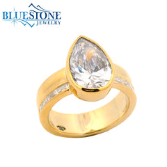 14kt Yellow Gold Diamond Engagement Ring- SAMPLE- Special Order Only