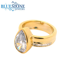 14kt Yellow Gold Diamond Engagement Ring- SAMPLE- Special Order Only