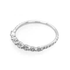 14 Karat White Gold Diamond Ring