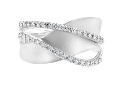 14 Karat White Gold Diamond Ring