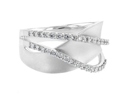 14 Karat White Gold Diamond Ring