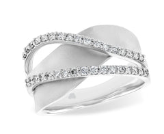 14 Karat White Gold Diamond Ring