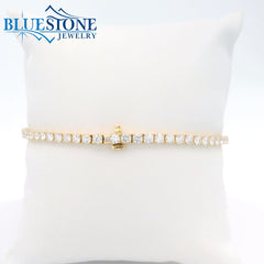 14KYG LAB-Grown Diamond Tennis Bracelet 5.00CTW - 7"
