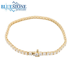 14KYG LAB-Grown Diamond Tennis Bracelet 5.00CTW - 7"