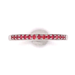 14k White Gold Ruby Ring