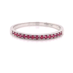 14k White Gold Ruby Ring