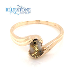 14K Yellow Gold Ring w/ Gold Quartz