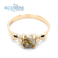 14kt Yellow Gold w/ Gold Quartz Ring- Size 6