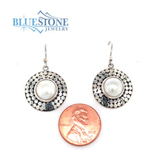 Sterling Silver Earrings with Freshwater Pearls