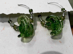 WobblyOrbit
Silver Plate over Surgical Steel Lady's Earrings