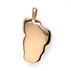 XL 14KYG Lake Tahoe Pendant w/ Hydro Topaz & Diamonds