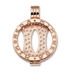 PENDANT SILVER ROSE GOLD PLATED large