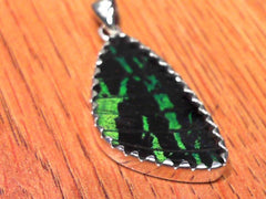 Lady's Medium Sterling Silver Pendant with Butterfly Wings - Sunset Mo