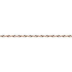 Bella chain necklace 925 silver rose gold plated 21 inches