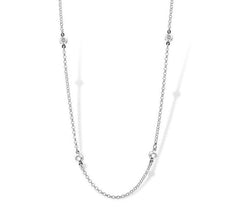 NECKLACE DELICIA 925 SILVER WITH SWAROVSKI CRYSTALS (OPTIONAL) 16"