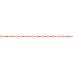 "Sofia" Sterling Silver chain with 14 Karat Rose Gold Plating- 32 Inches