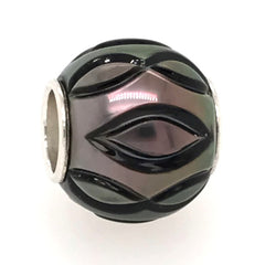 Hand Craved Black Pearl Charm/Pendant
