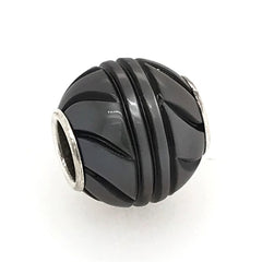 Hand Craved Black Pearl Charm/Pendant