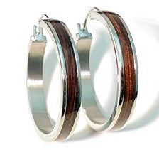 Wood Hoop Earrings