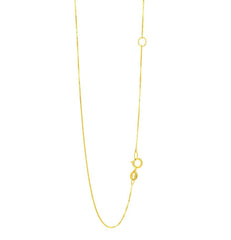 20 14 Karat Yellow Gold Diamond Cut Box Chain