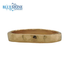 Gold Filled Ring with Hammered Finish