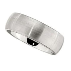 Colbalt Polished Slightly Domed Men's Band- Size 10