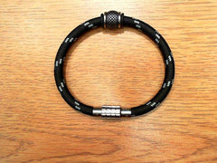 Nylon Bracelet with Steel Link Length 23 cm