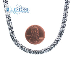 22" Sterling Silver Handwoven Snake Chain