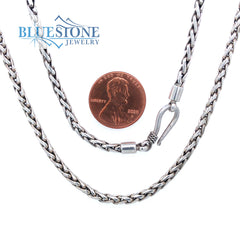 17" Sterling Silver Spiga Chain