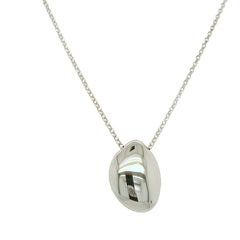 Sterling Silver Irregular Pendant Necklace - 18"