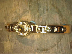 Dama Bracelet Stainless Steel with xs Moneda, Studs & Swarovski Crysta