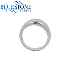 Sterling Silver Flat Dome Ring - Sz. 7