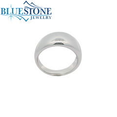 Sterling Silver Flat Dome Ring - Sz. 7
