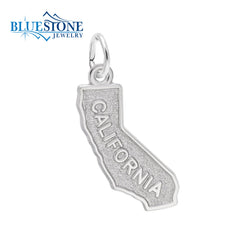 Sterling Silver California Charm