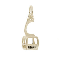 Sterling Silver with Gold Plating Lake Tahoe Gondola Charm