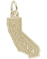 Sterling Silver with Gold Plating California Charm