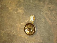 Pendant xs 925 Silver Gold Plated With CZ Stones
