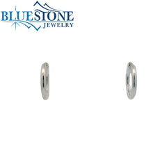 Sterling Silver 2mm Hoop Earrings - 1/2"